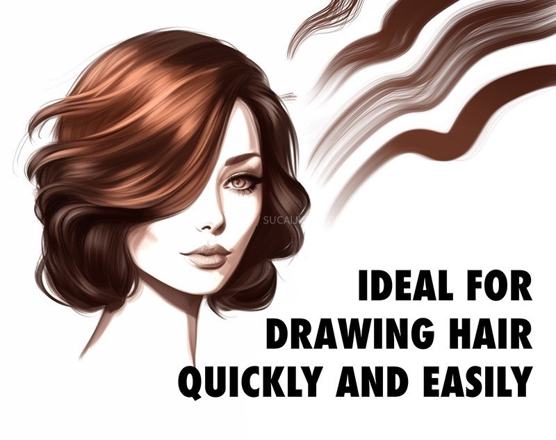 70+Procreate发丝眉毛笔刷